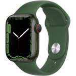 Apple Watch Series 7 GPS, 41mm Green Aluminium Case with Clover Sport Band MKN03GK/A