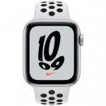 Apple Watch Nike SE GPS, 44mm Silver Aluminium Case with Pure Platinum/Black Nike Sport Band MKQ73GK/A