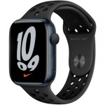Apple Watch Nike Series 7 GPS, 45mm Midnight Aluminium Case with Anthracite/Black Nike Sport Band MKNC3GK/A