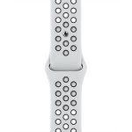 Apple Watch Nike SE GPS, 40mm Silver Aluminium Case with Pure Platinum/Black Nike Sport Band - Regular MKQ23GK/A