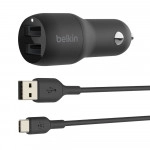 Belkin Car Charger 24W Dual USB-A CCE001BT1MBK (24)