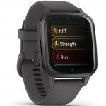 Garmin Venu Sq 2 - Slate Bezel with Shadow Gray Case and Silicone Band 010-02701-10