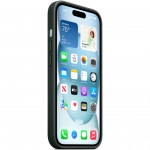 Аксессуары для смартфона Apple Чехол для iPhone 15 FineWoven Case with MagSafe - Evergreen MT3J3ZM/A