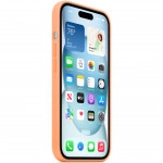 Аксессуары для смартфона Apple Чехол для iPhone 15 Silicone Case with MagSafe - Orange Sorbet MT0W3ZM/A