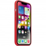 Аксессуары для смартфона Apple Чехол для  iPhone 14 Silicone Case with MagSafe - (PRODUCT)RED MPRW3ZM/A