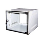 Серверный шкаф LANMASTER Шкаф настенный Lite 10", 15U 300x310, стеклянная дверь TWT-CBW10-15U-3x3
