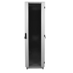 Серверный шкаф ЦМО Шкаф телекоммуникационный напольный 42U (600 x 600) дверь стекло, цвет чёрный ШТК-М-42.6.6-1ААА-9005