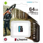 Флеш (Flash) карты Kingston 64GB microSDXC Canvas Go Plus SDCG3/64GBSP (64 ГБ)