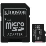 Флеш (Flash) карты Kingston 32GB micro SDHC Canvas Select Plus SDCS2/32GB-3P1A (32 ГБ)