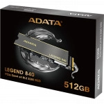 Внутренний жесткий диск ADATA LEGEND 840 Client SSD ALEG-840-512GCS (SSD (твердотельные), 512 ГБ, M.2, PCIe)