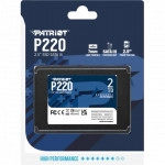 Внутренний жесткий диск Patriot P220 P220S2TB25 (SSD (твердотельные), 2 ТБ, 2.5 дюйма, SATA)