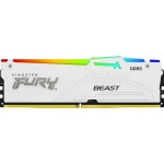 ОЗУ Kingston Fury Beast White RGB KF556C40BWAK2-32 (DIMM, DDR5, 32 Гб (2 х 16 Гб), 5600 МГц)