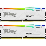 ОЗУ Kingston Fury Beast White RGB KF556C40BWAK2-64 (DIMM, DDR5, 64 Гб (2 х 32 Гб), 5600 МГц)