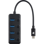 2E USB-C - 4xUSB 3.0 Hub with switch 2E-W1406