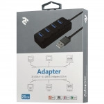 2E USB-A - 4хUSB 3.0 Hub with switch 2E-W1405