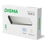 Внешний жесткий диск Digma RUN X DGSR8002T1MSR (2 ТБ, Интерфейс USB-C)