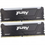 ОЗУ Kingston Fury Beast RGB KF437C19BB2AK2/16 (DIMM, DDR4, 16 Гб (2 х 8 Гб), 3733 МГц)