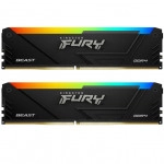 ОЗУ Kingston Fury Beast RGB KF437C19BB2AK2/16 (DIMM, DDR4, 16 Гб (2 х 8 Гб), 3733 МГц)