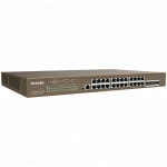 Коммутатор TENDA TEG5328P-24-410W (1000 Base-TX (1000 мбит/с), 4 SFP порта)