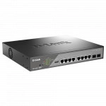 Коммутатор D-link DSS-200G-10MPP DSS-200G-10MPP/A1A (1000 Base-T (1000 мбит/с), 2 SFP порта)