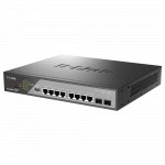 Коммутатор D-link DSS-200G-10MPP DSS-200G-10MPP/A1A (1000 Base-T (1000 мбит/с), 2 SFP порта)
