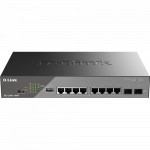 Коммутатор D-link DSS-200G-10MP DSS-200G-10MP/A1A (1000 Base-T (1000 мбит/с), 2 SFP порта)