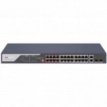 Коммутатор Hikvision DS-3E0326P-E(C) (100 Base-TX (100 мбит/с), 2 SFP порта)