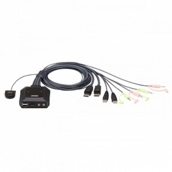 KVM-переключатель ATEN 2-Port USB DisplayPort Cable KVM Switch CS22DP-AT