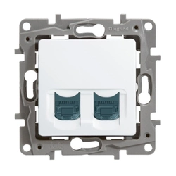 Сетевая розетка Legrand Розетка 2ХRJ45 5е UTP БЕЛ ETIKA 672255