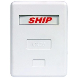 Сетевая розетка SHIP 1-port RJ-45 UTP Cat.6 A184-1