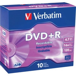 Verbatim диск DVD+R 43508