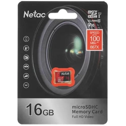 Флеш (Flash) карты Netac microSDHC NT02P500PRO-016G-S (16 ГБ)