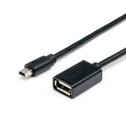 Кабель интерфейсный ATcom USB 0.1 м (mini<=>Af OTG) AT2822