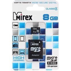 Флеш (Flash) карты Mirex microSDHC [13613-ADTMSD08] (8 ГБ)