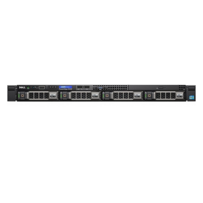 Сервер Dell PowerEdge R430 210-ADLO-203 (1U Rack, Xeon E5-2600 v4, 2100 МГц, 8, 20, 2 x 8 ГБ, SFF 2.5", 2x 4 ТБ)