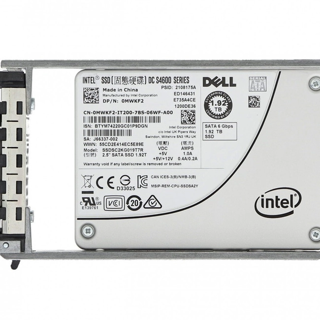 Серверный жесткий диск Dell 400-ASWOd (SSD, 2,5 SFF, 400 ГБ, SATA)