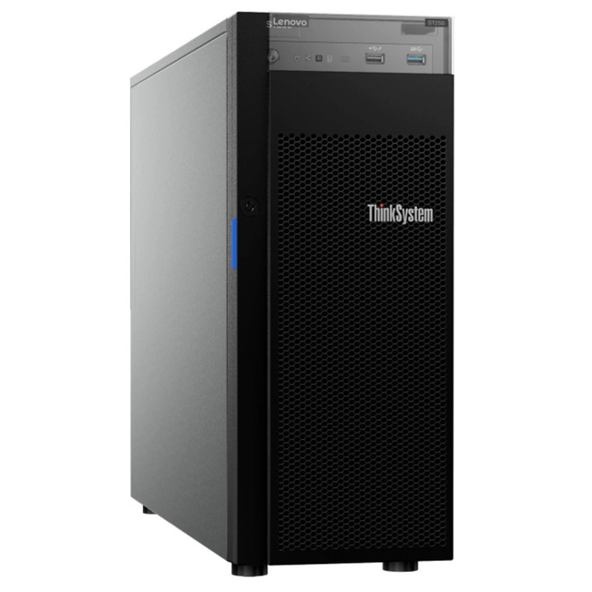 Сервер Lenovo ThinkSystem ST250 7Y45A049EA (Tower, Xeon E-2276G, 3800 МГц, 6, 12, 1 x 16 ГБ, LFF 3.5")