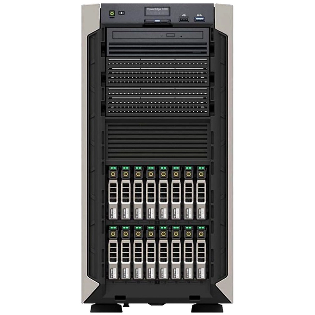 Сервер Dell PowerEdge T440 210-AMEI-056 (Tower, Xeon Silver 4210R, 2400 МГц, 10, 13.75, 2 x 16 ГБ, SFF 2.5", 1x 1.2 ТБ)