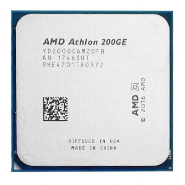 Процессор AMD Athlon 200GE Raven Ridge YD200GC6M2OFB (3.2 ГГц, 4 МБ, OEM)