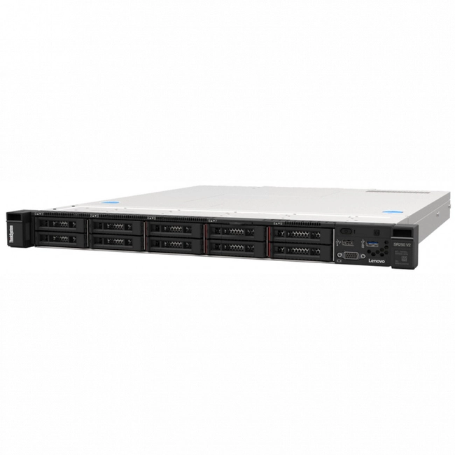 Сервер Lenovo ThinkSystem SR250 V2 7D7QA016EA (1U Rack, Xeon E-2378, 2600 МГц, 8, 16, 1 x 16 ГБ, SFF 2.5")
