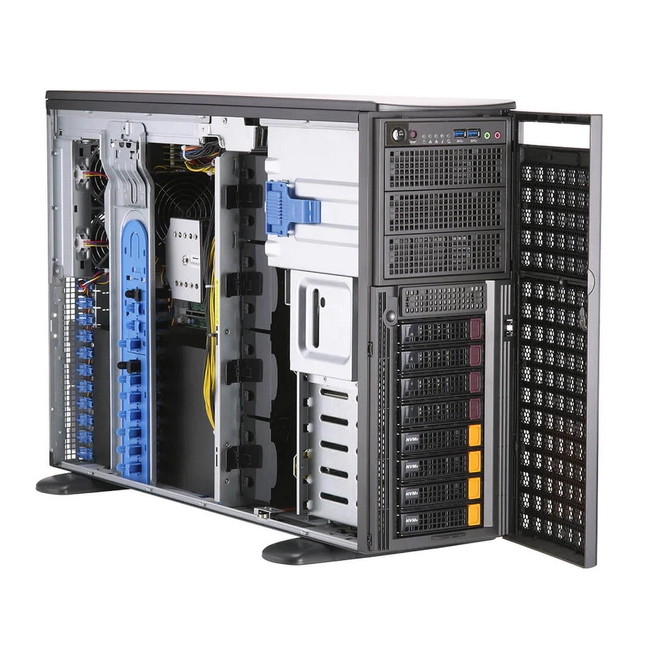 Сервер Supermicro SYS-740GP-TNRT_ (Tower, Xeon Silver 4310, 2100 МГц, 12, 18, 2 x 32 ГБ, LFF 3.5", 1x 480 ГБ)