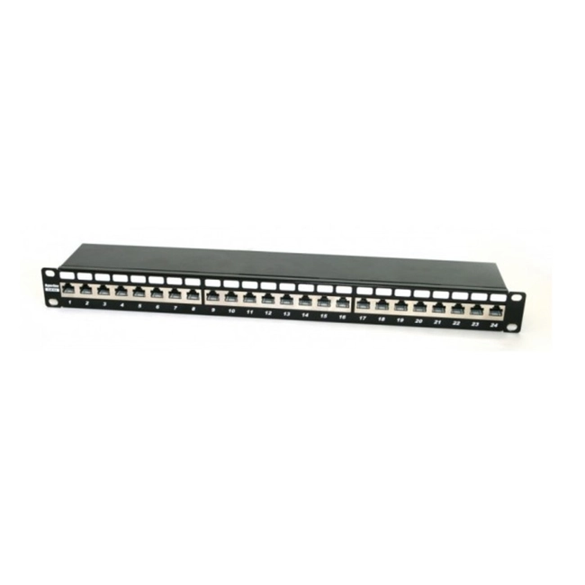 Патч-панель Hyperline PP2-19-24-8P8C-C6A-SH-110D (24 порта, Cat. 6)