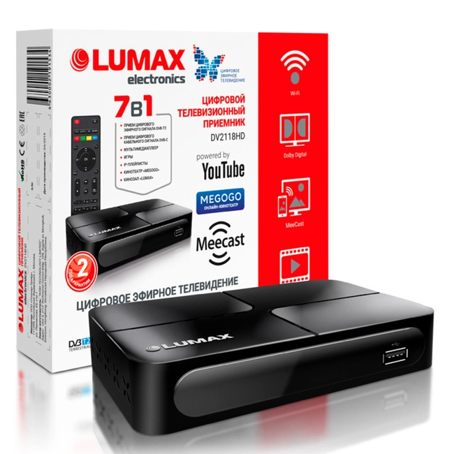 Опция к телевизору LUMAX DV2118HD
