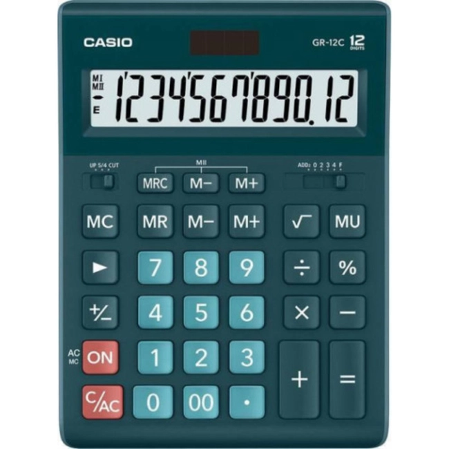 Аксессуары для смартфона Casio Калькулятор настольный GR-12C-DG-W-EP Н0000021206
