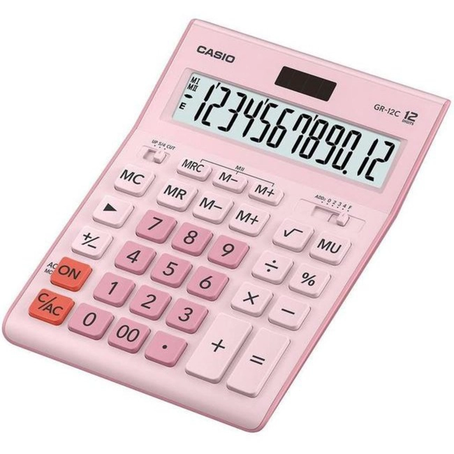 Аксессуары для смартфона Casio Калькулятор настольный GR-12C-PK-W-EP Н0000021205