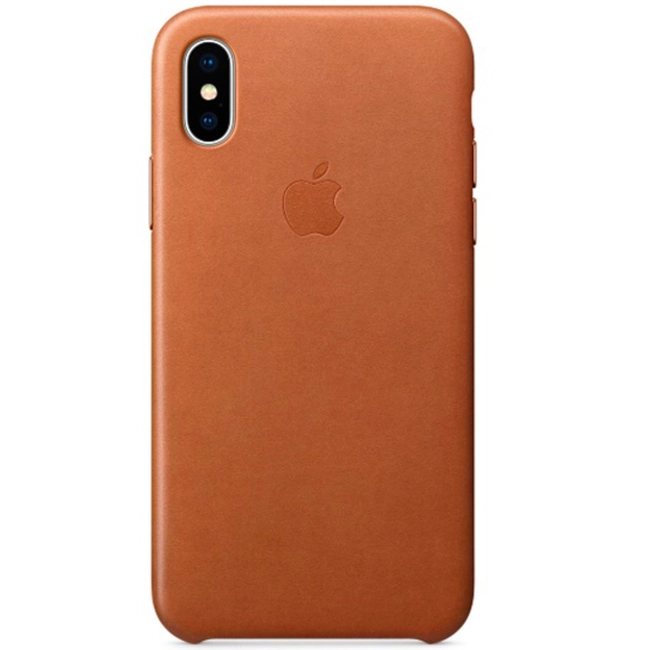 Аксессуары для смартфона Apple Чехол для iPhone X Leather Case - Saddle Brown MQTA2ZM/A