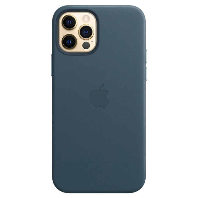 Аксессуары для смартфона Apple Чехол для iPhone 12 Pro Max Leather Case with MagSafe - Baltic Blue MHKK3ZM/A