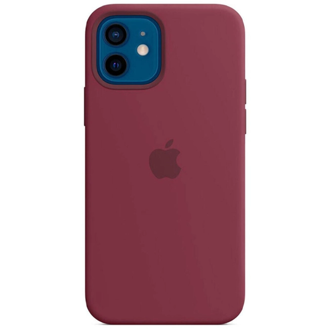 Аксессуары для смартфона Apple Чехол iPhone 12 | 12 Pro Silicone Case with MagSafe - Plum MHL23ZM/A