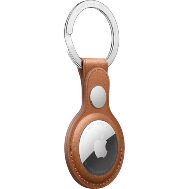 Аксессуары для смартфона Apple AirTag Leather Key Ring - Saddle Brown MX4M2ZM/A