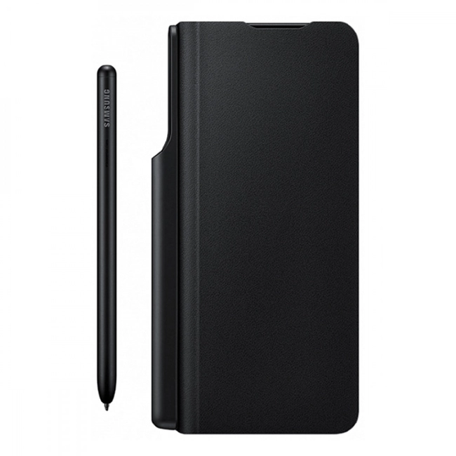 Аксессуары для смартфона Samsung Чехол для Galaxy Z Fold3 Flip Cover with Pen EF-FF92PCBEGRU